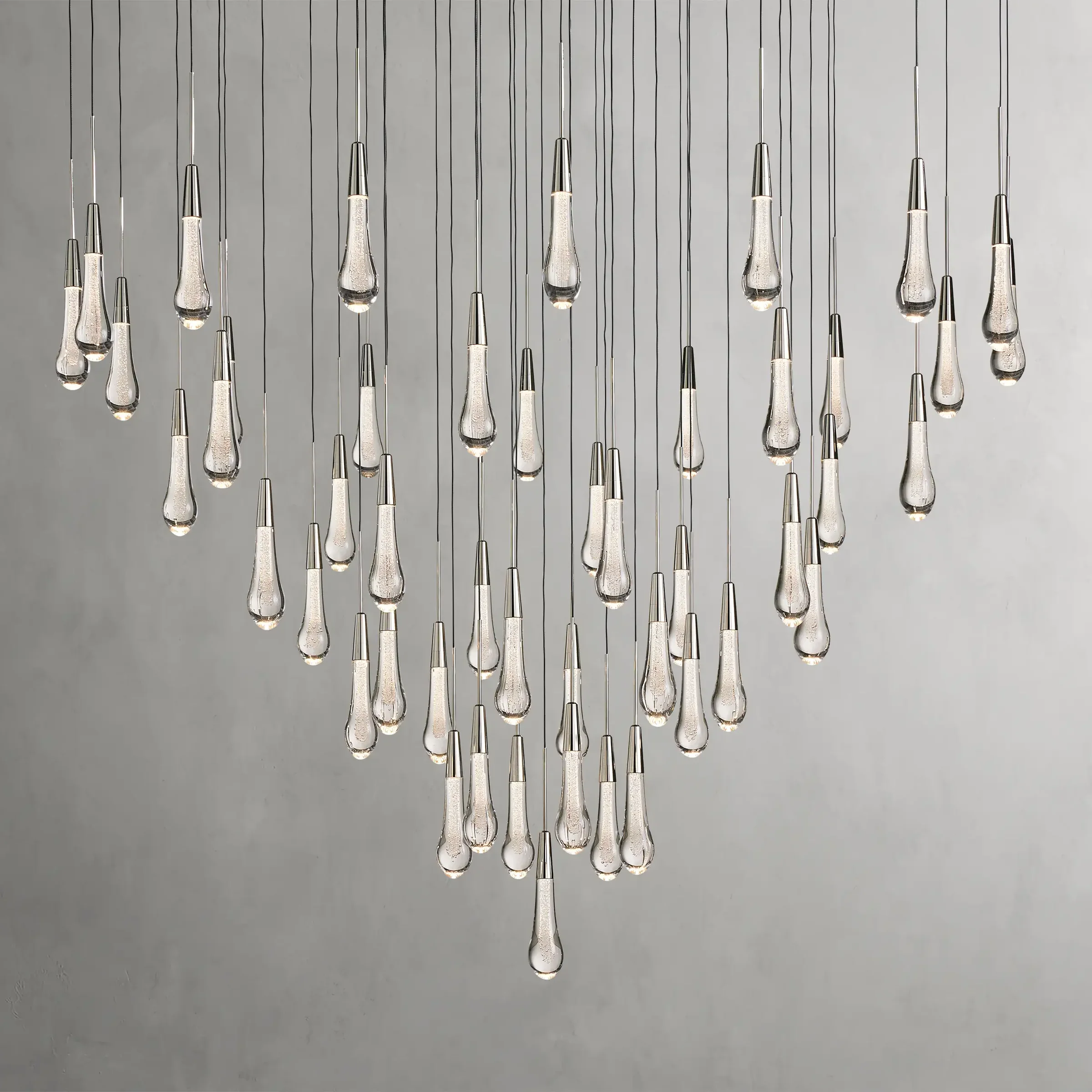 Solitaire Round Chandelier 58"D - Chandeliers- Chandeliers1-Luxehomezone