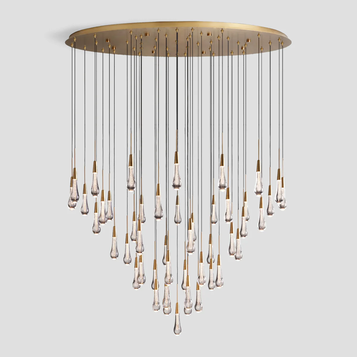 Solitaire Round Chandelier 58"D - Chandeliers- Chandeliers1-Luxehomezone