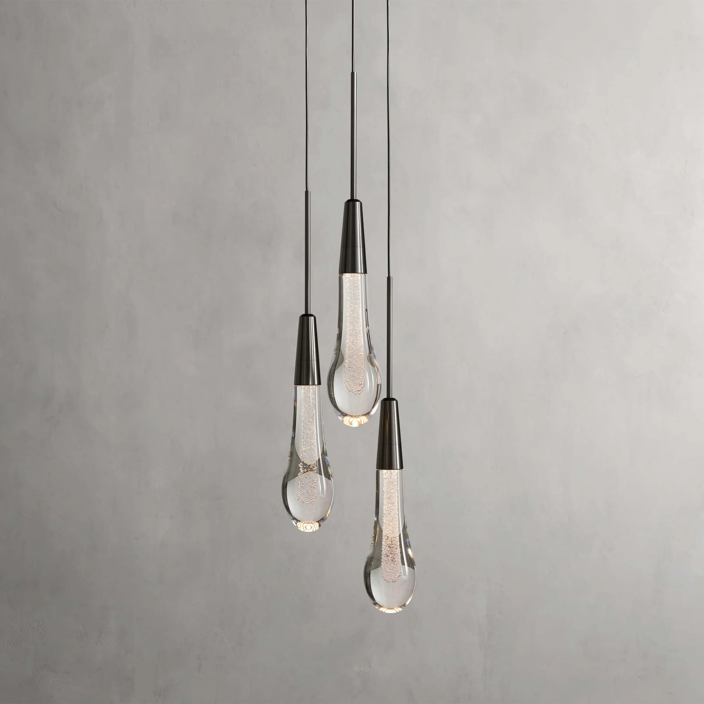 Solitaire 3-Light Pendant - - Pendant Light1-Luxehomezone