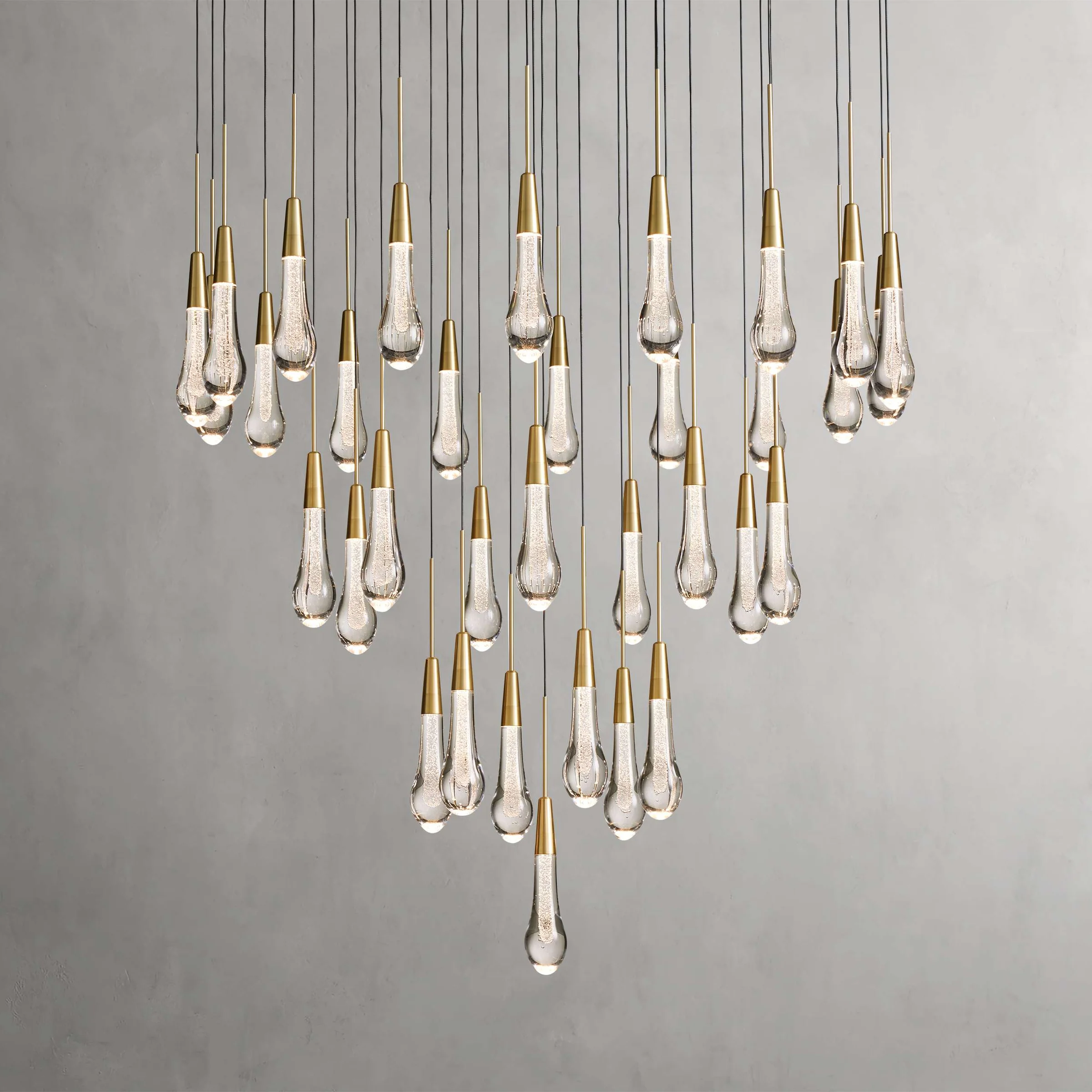 Solitaire Round Chandelier 17"W 24"W 36“W - - Chandeliers1-Luxehomezone