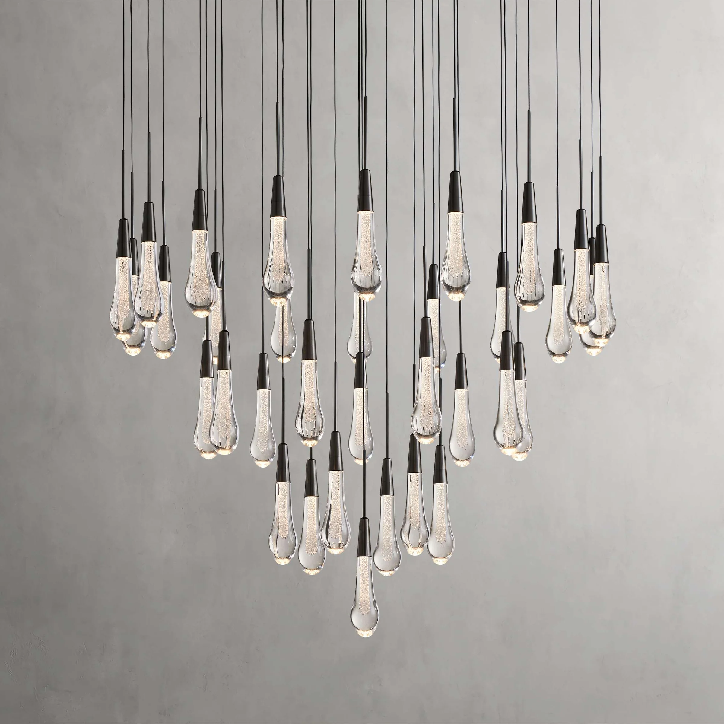 Solitaire Round Chandelier 17"W 24"W 36“W - - Chandeliers1-Luxehomezone