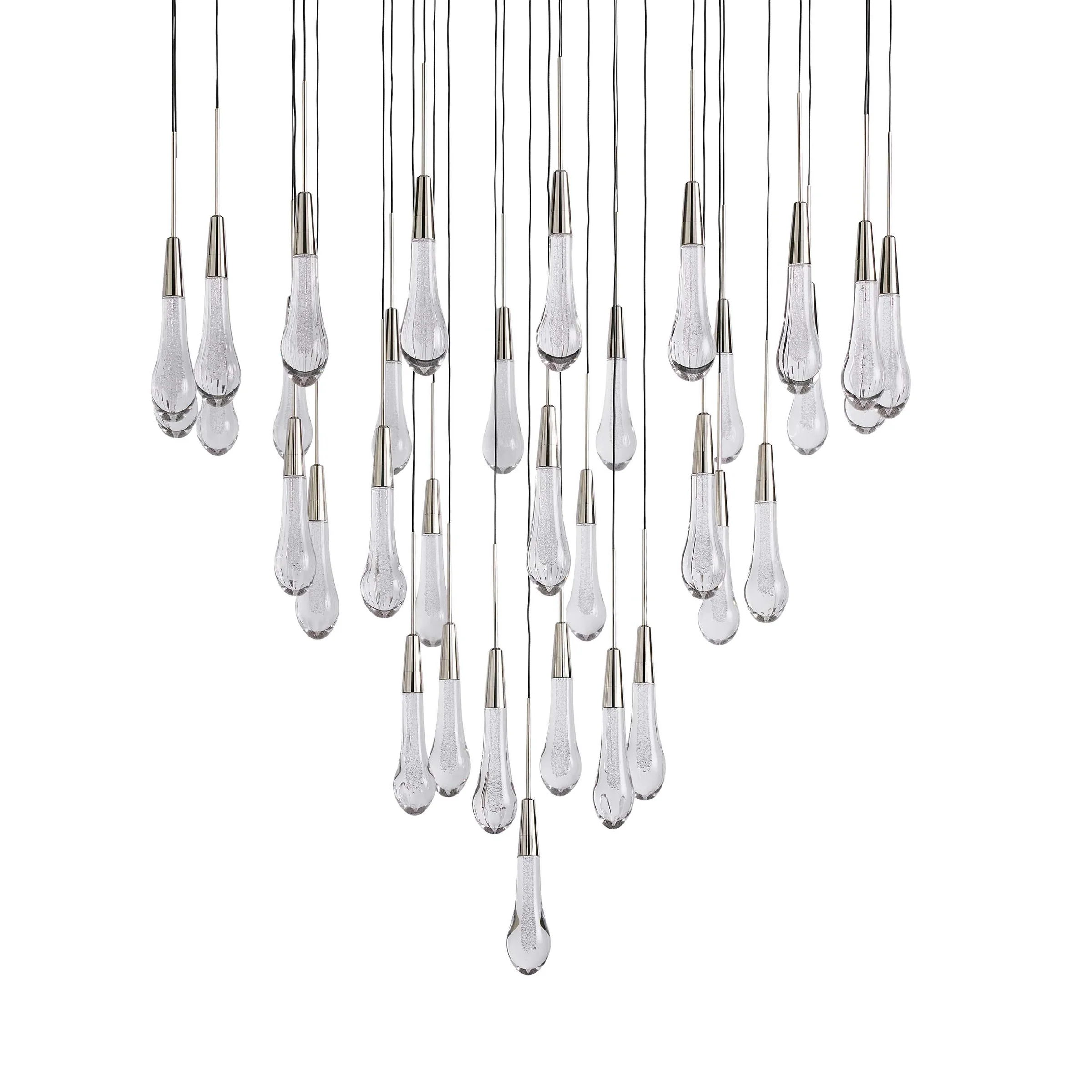 Solitaire Round Chandelier 17"W 24"W 36“W - - Chandeliers1-Luxehomezone