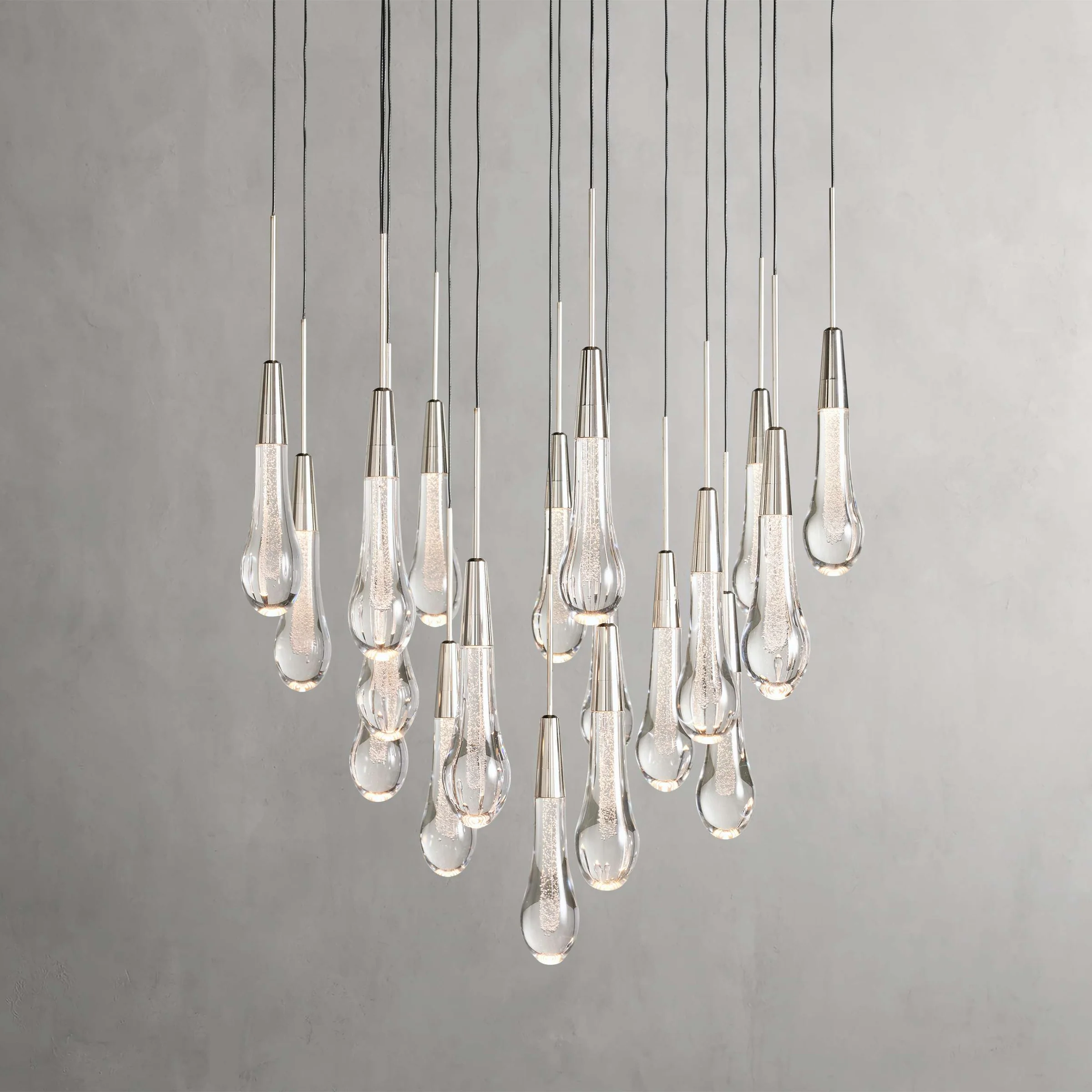 Solitaire Round Chandelier 17"W 24"W 36“W - - Chandeliers1-Luxehomezone