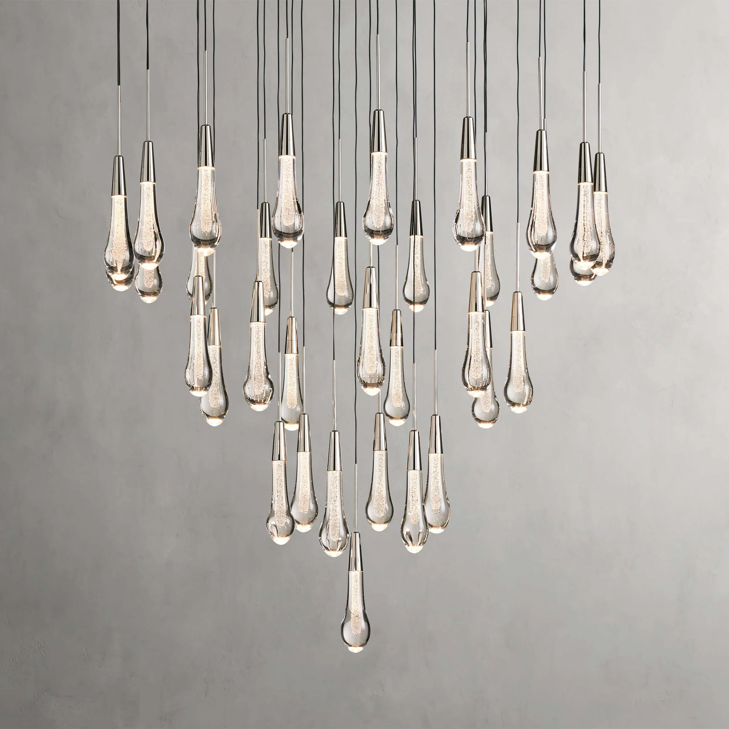 Solitaire Round Chandelier 17"W 24"W 36“W - - Chandeliers1-Luxehomezone