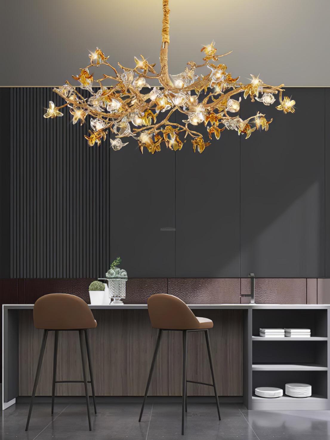 Aosta Brass Branch Type Chandelier - Branch-1-Luxehomezone