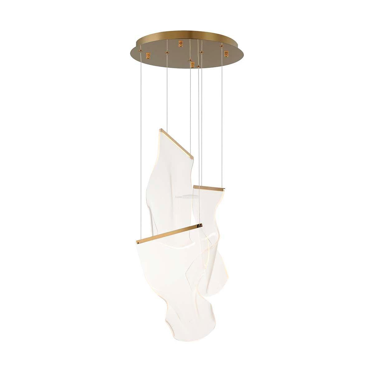 Acrylic Staircase Chandelier - Helia-1-Luxehomezone