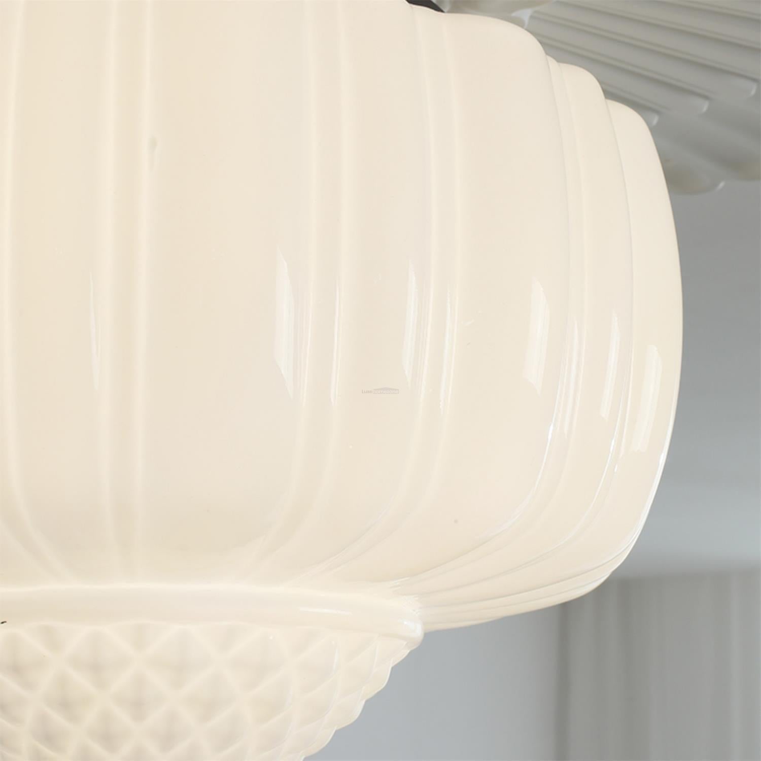 Charles Edwards Taper Flush Mount - Black & White, Charles, Semi Flush Mounts-1-Luxehomezone