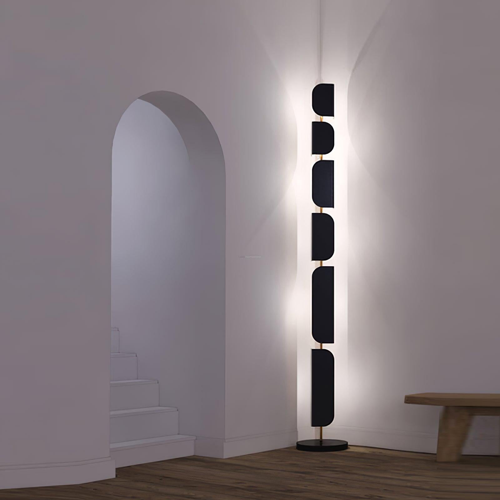 Leagan Floor Lamp  ∅ 11.8″ - Pillar-1-Luxehomezone