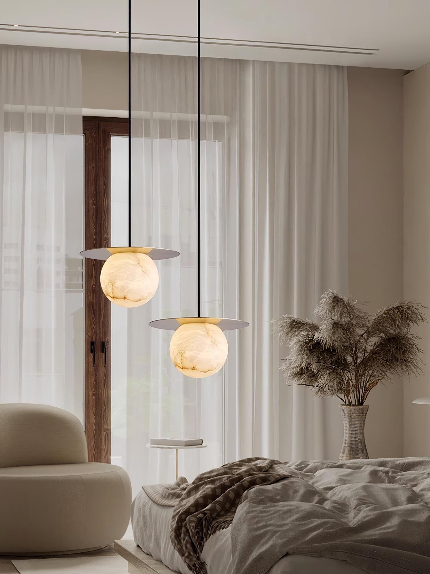 Borra Alabaster Pendant Light - Alabaster, Alabaster Pendant, Optimized-1-Luxehomezone