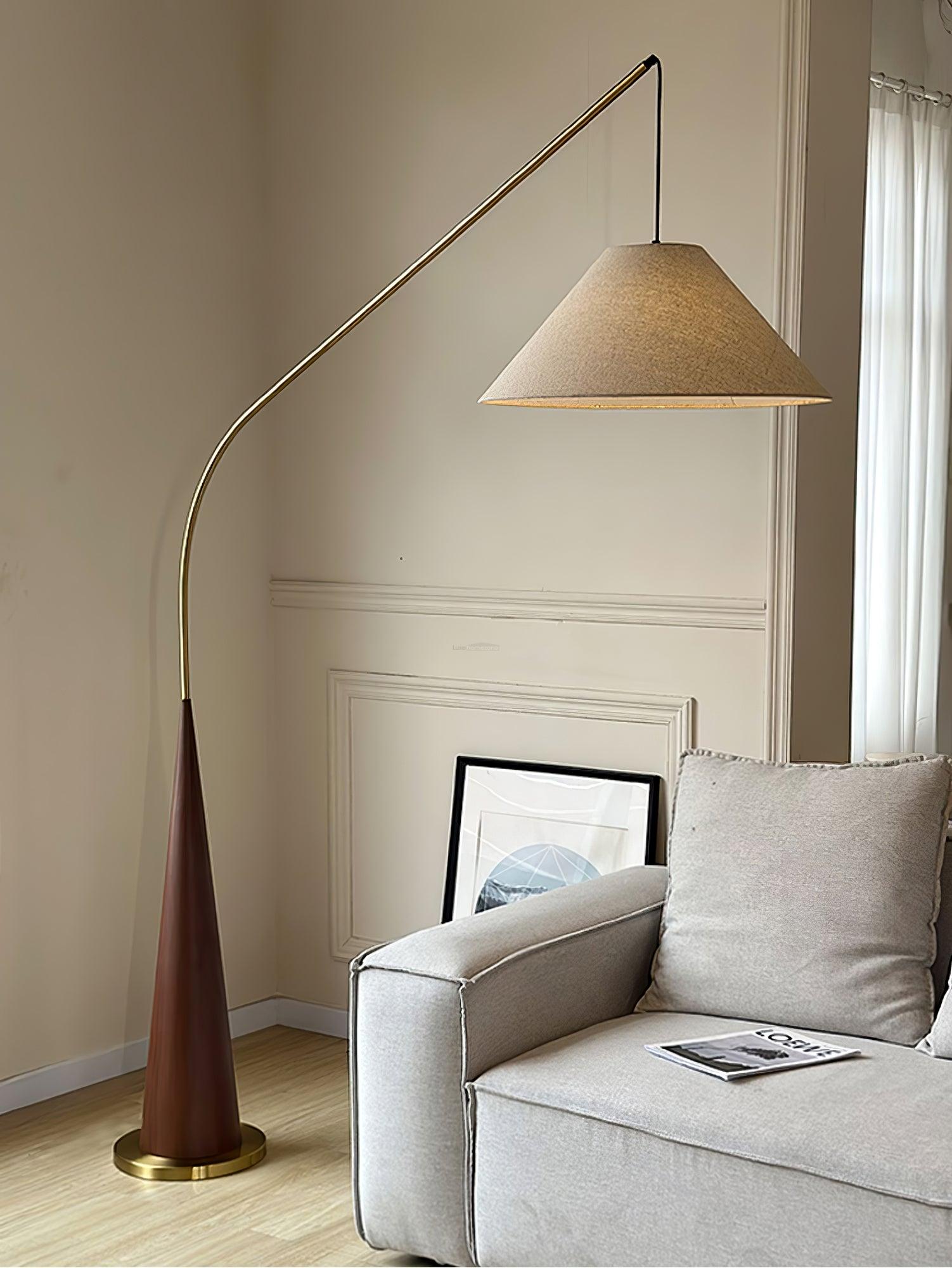 Gibson Arc Floor Lamp L 59.1″ - Bent-1-Luxehomezone