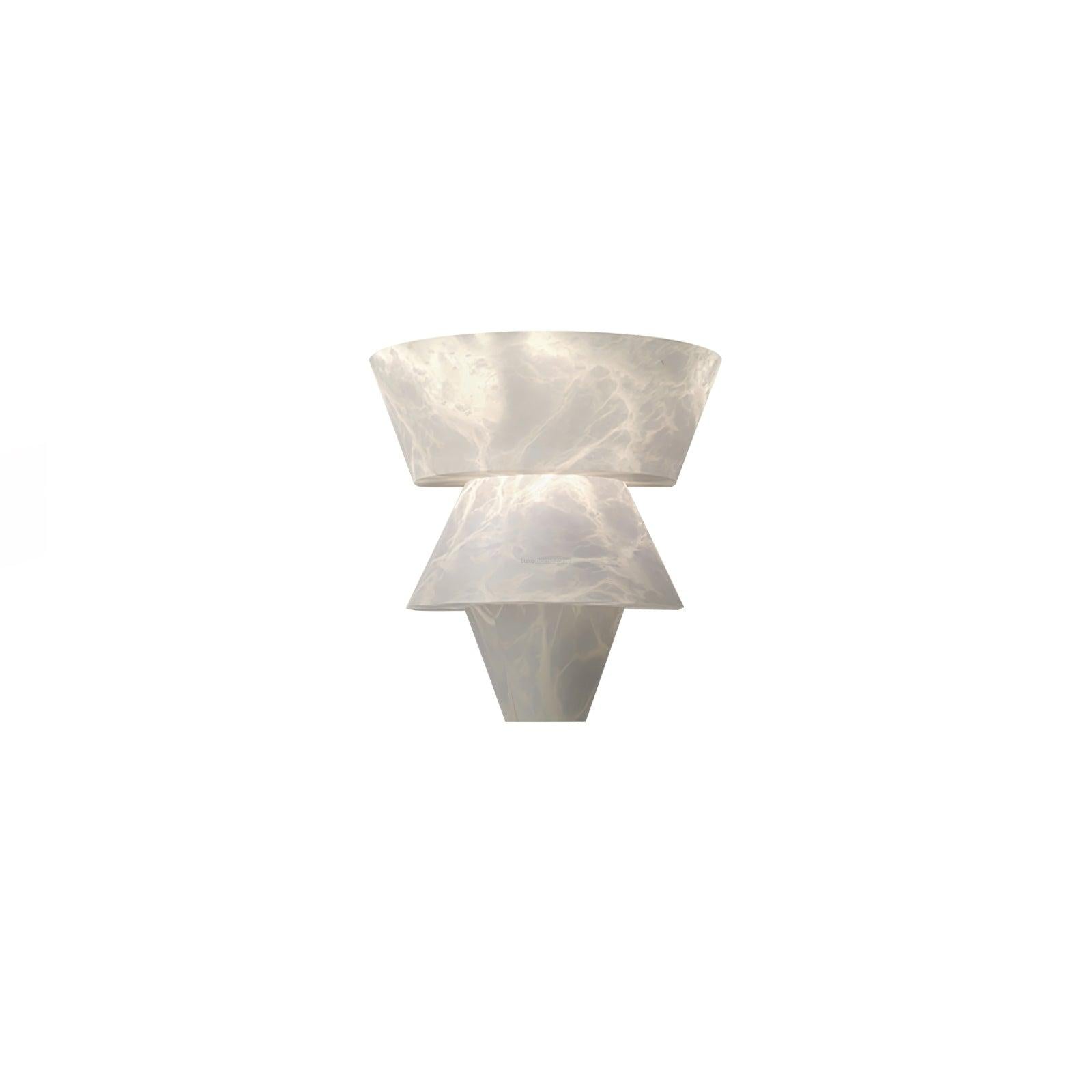 Laboratory Wall Sconce - Alabaster, Alabaster Wall Lamp-1-Luxehomezone