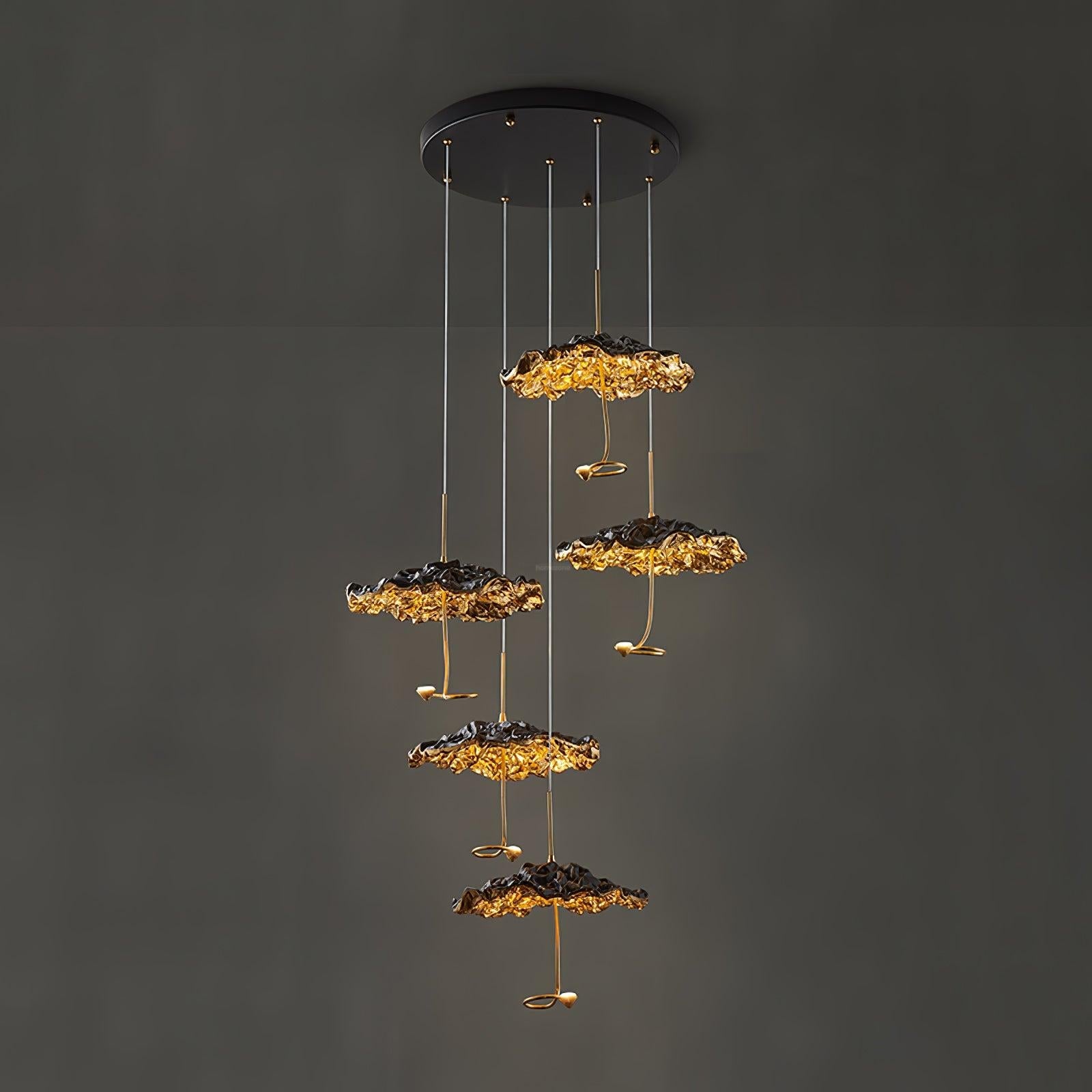Brass Aviary Constellation Chandelier with 1/3/6/10/17/22 heads - Helia-1-Luxehomezone