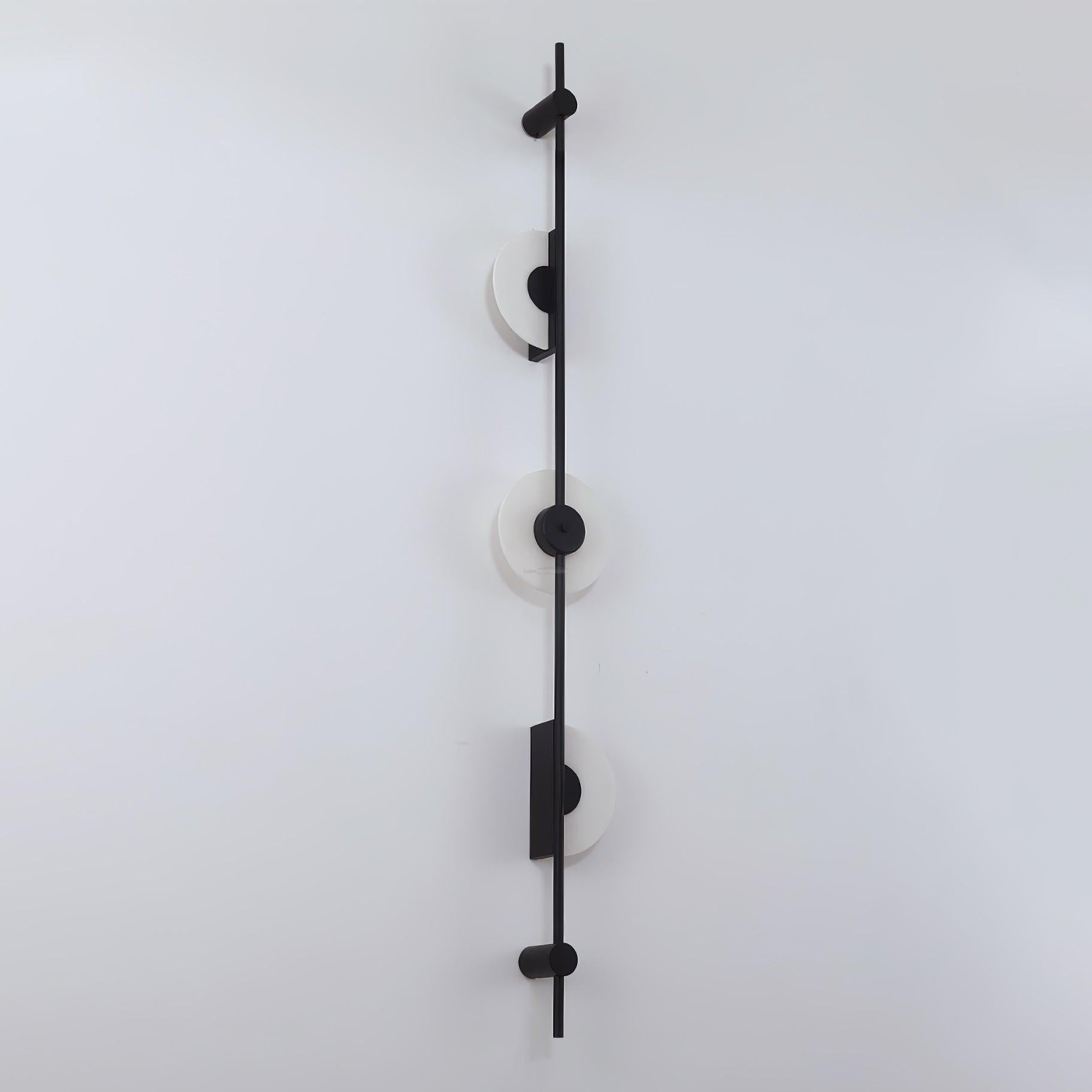 Alabaster Orb Vertical Wall Sconce - Luxehomezone