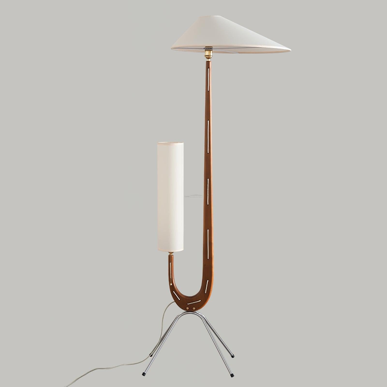 Giraffe Floor Lamp ∅ 21.6″ - Wood-1-Luxehomezone