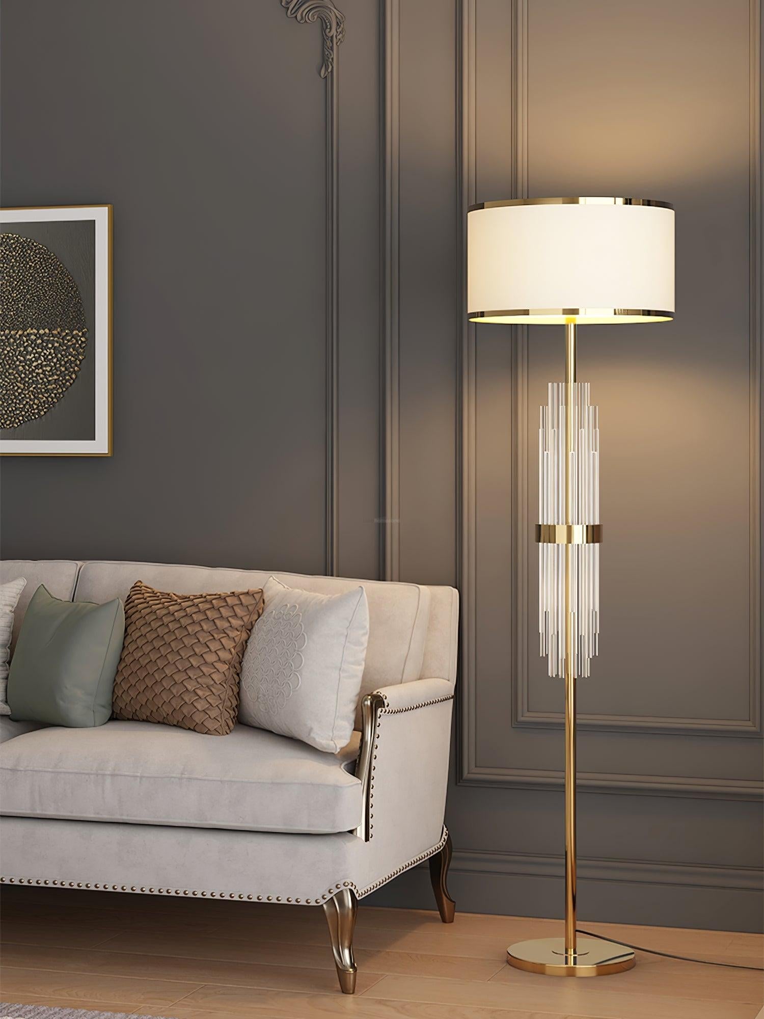 Alston Floor Lamp  ∅ 13.8″ - Geometry-1-Luxehomezone