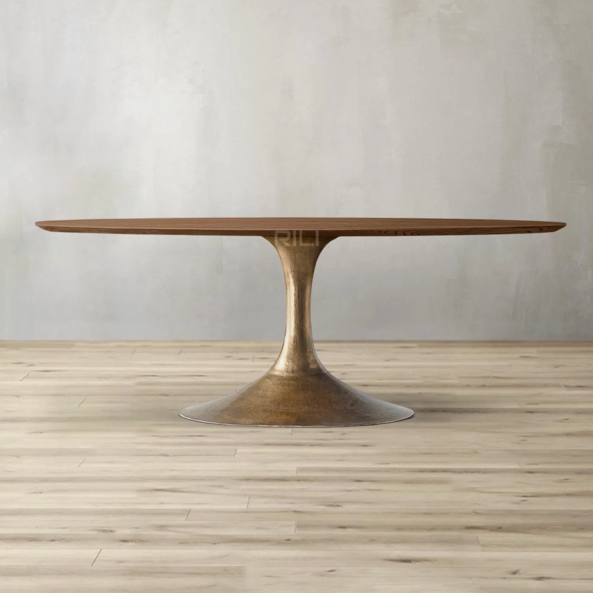 Aero Wood Oval Dining Table