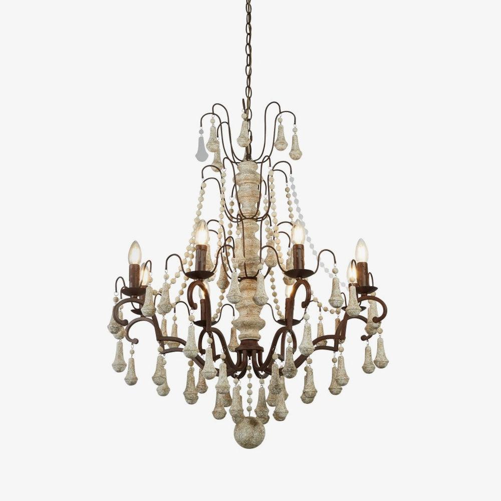 Candle Style Bessie Chandelier Φ 28.3″ - Candle-1-Luxehomezone