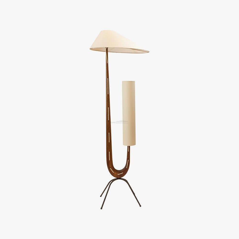 Giraffe Floor Lamp ∅ 21.6″ - Wood-1-Luxehomezone