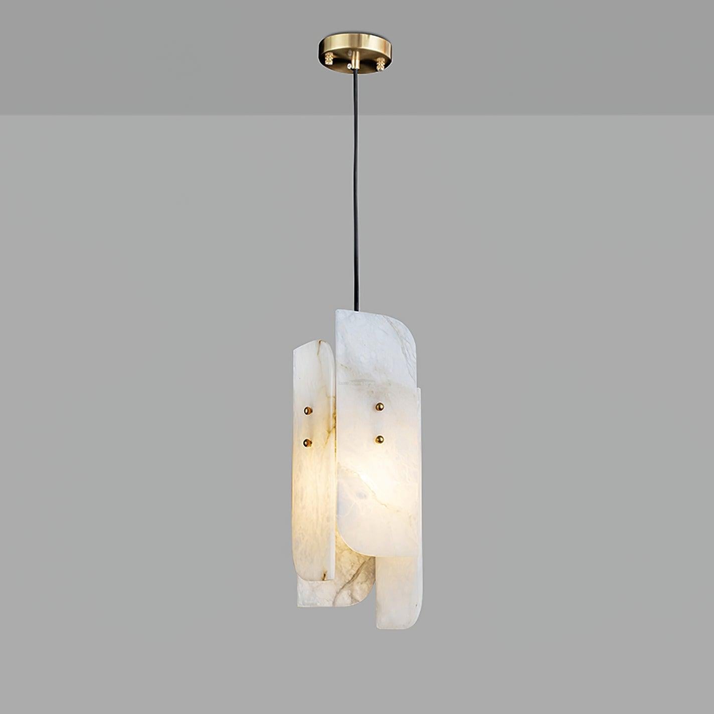 Megalith Alabaster Mini  Pendant Light - Alabaster, Alabaster Pendant-1-Luxehomezone