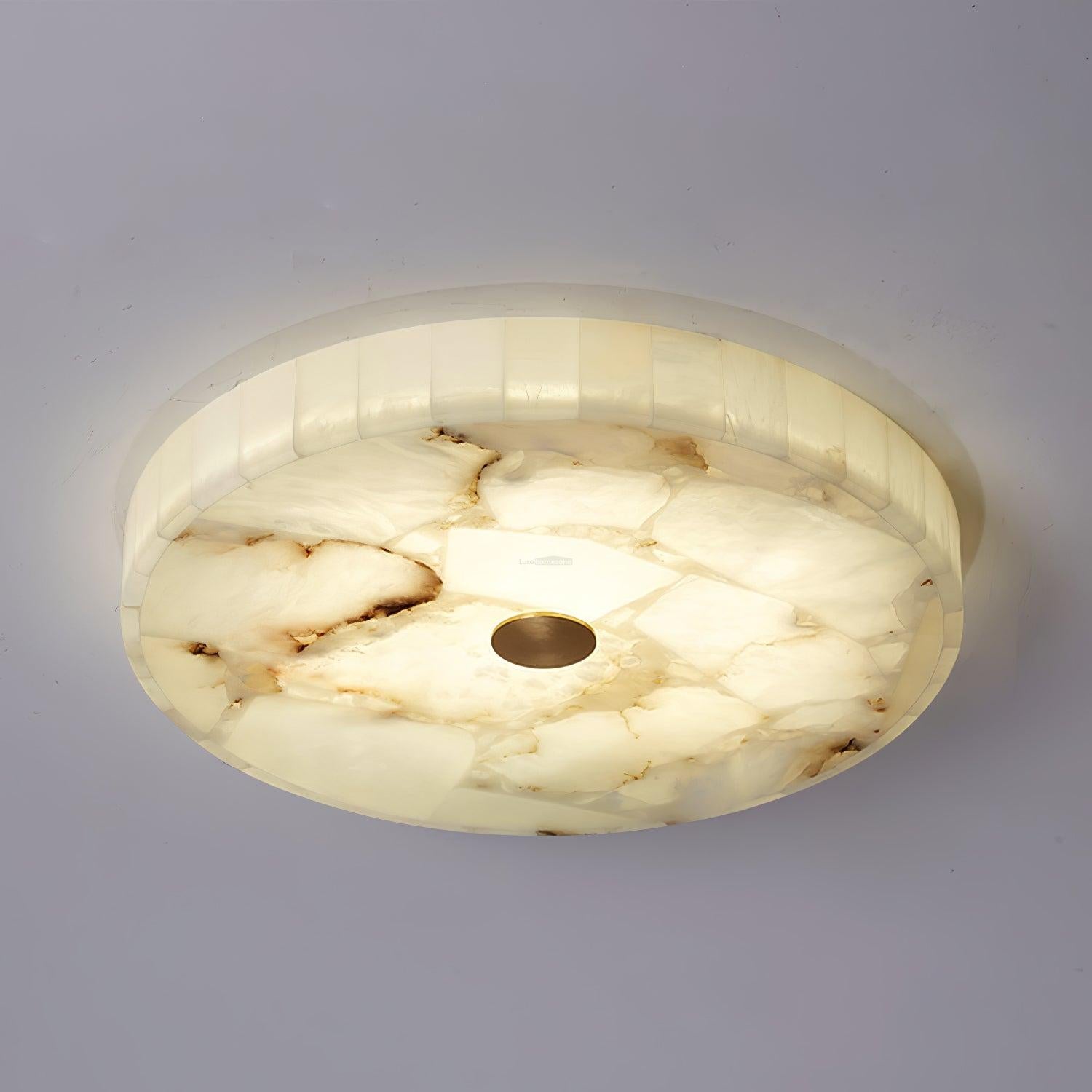 Round Alabaster Ceiling Lamp - Alabaster-1-Luxehomezone