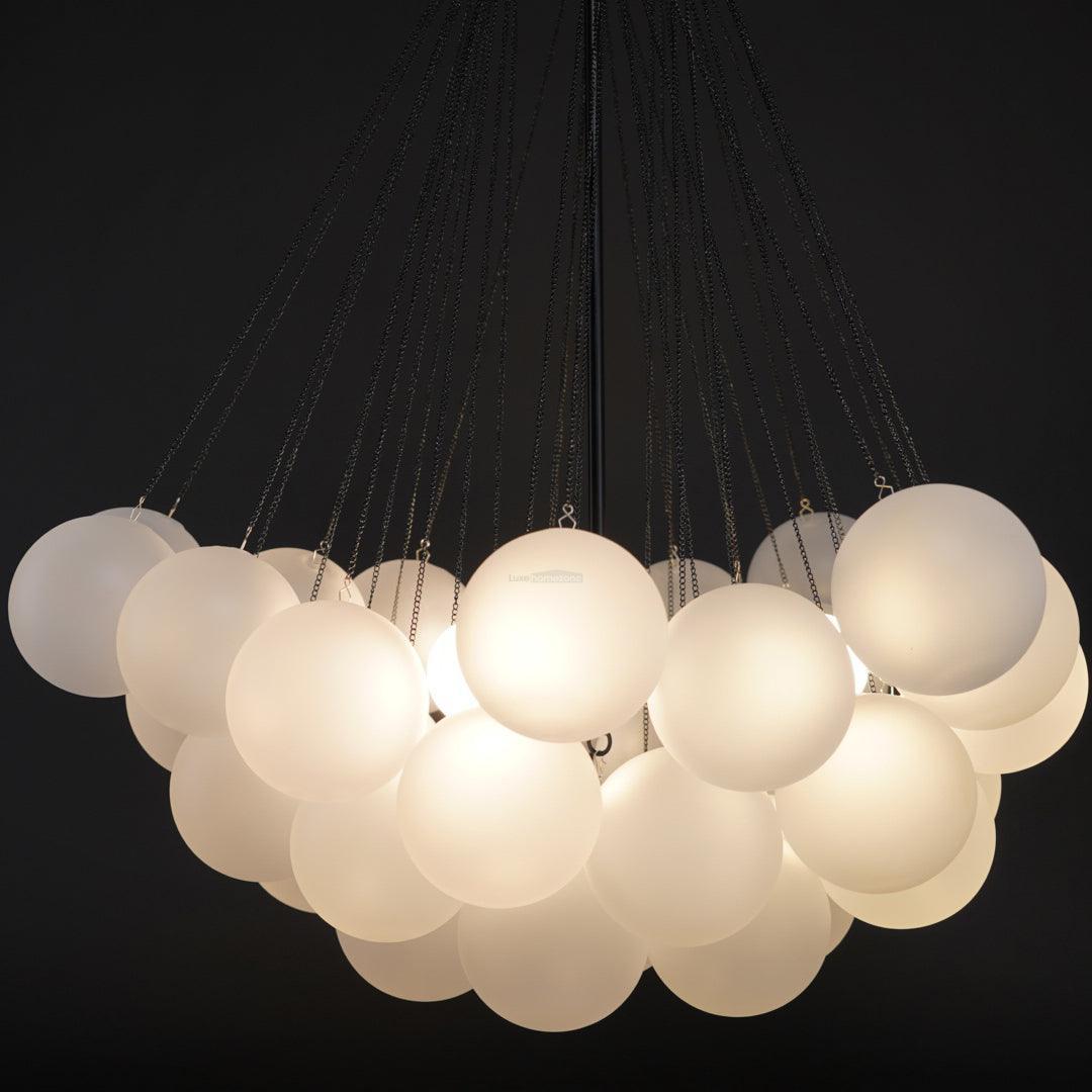 Glass Bubble Chandelier - Bend, chandeliers-1-Luxehomezone