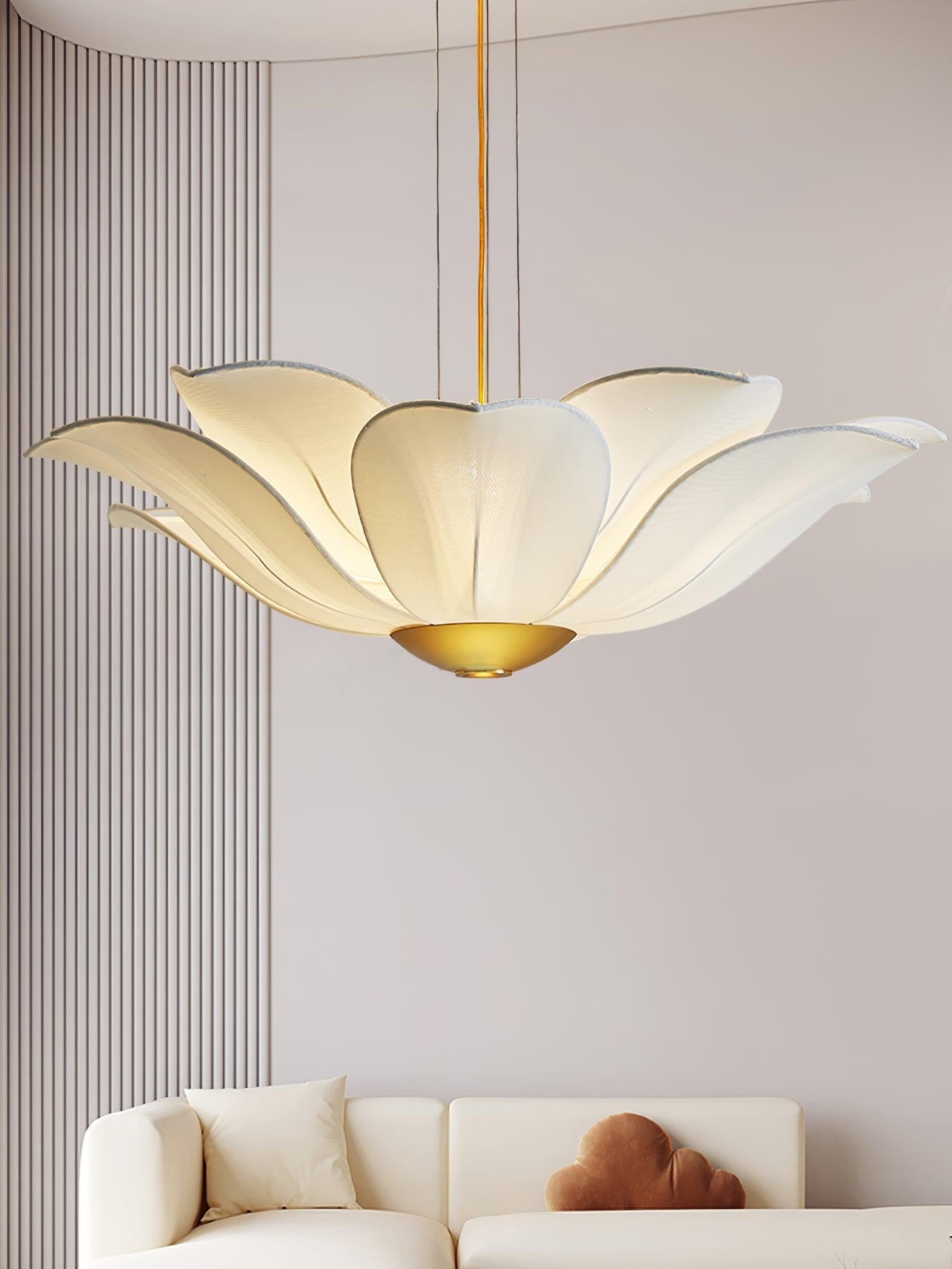 Fiore Chandelier  ∅ 32.3″ - Pleated-1-Luxehomezone