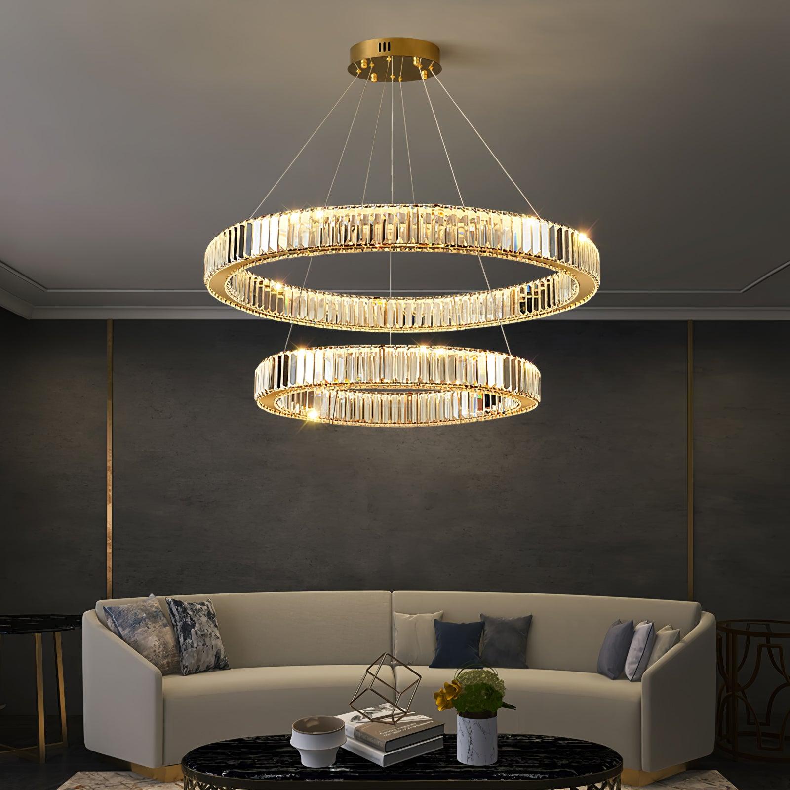 Bertolda Chandeliers ∅ 15.7″ - Crystals-1-Luxehomezone