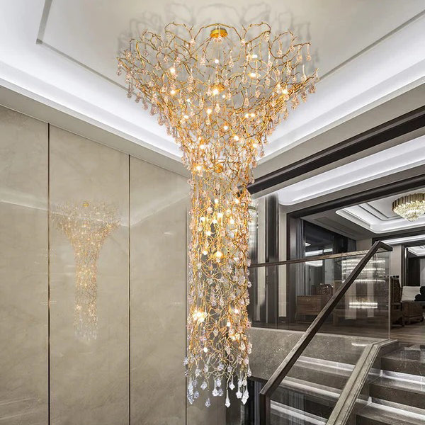 Solara Round Chandelier 59" Tree Branch