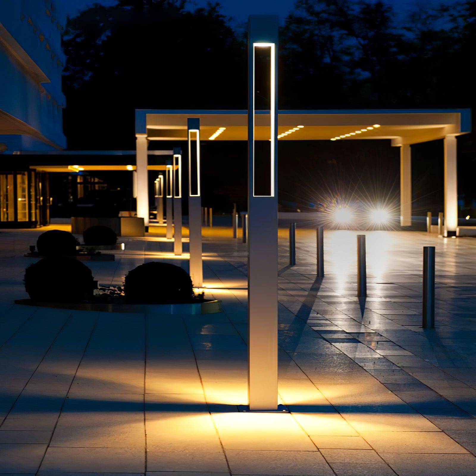 Amun Garden Outdoor Floor Light - Pillar-1-Luxehomezone