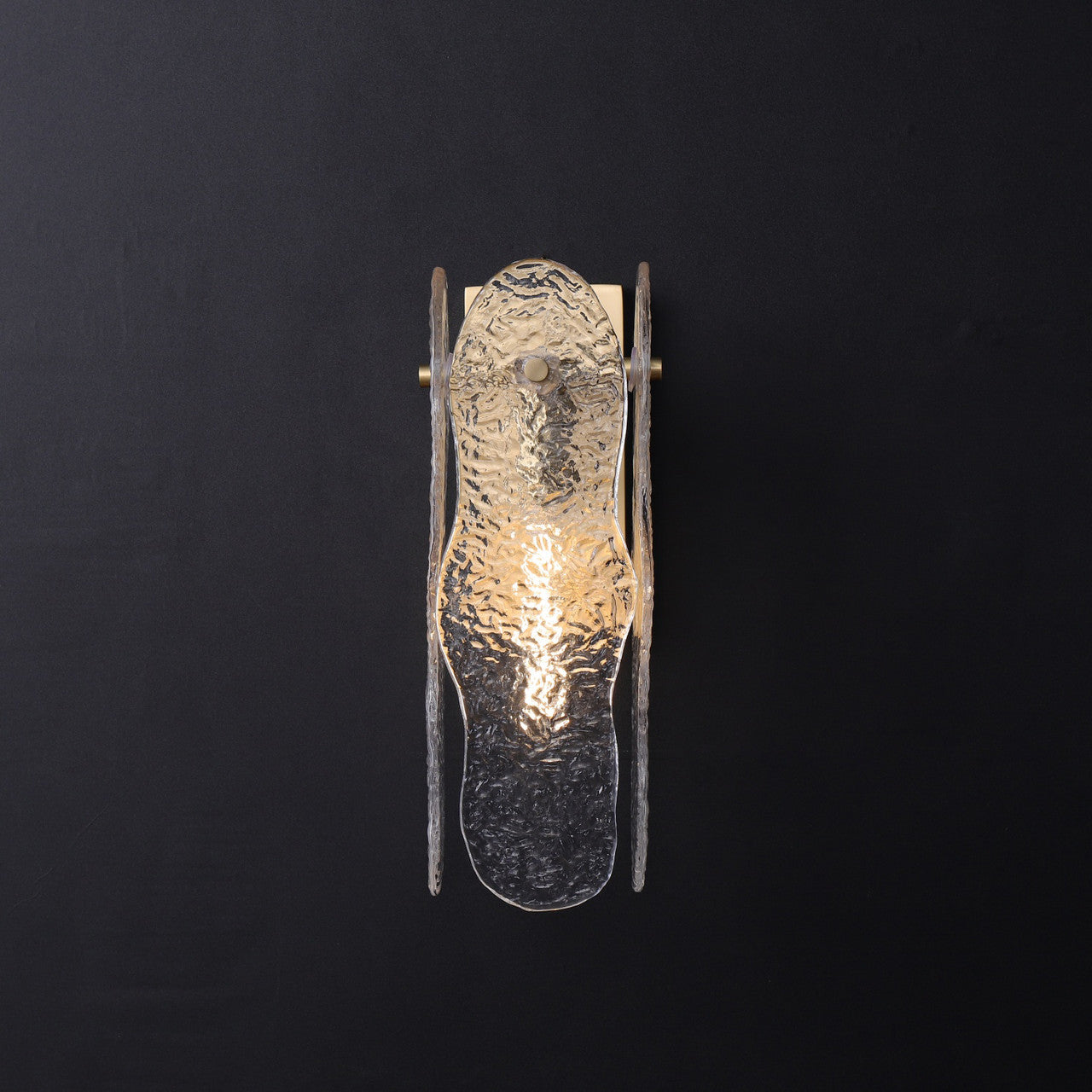 Ice Sculpture Glass Wall Sconce