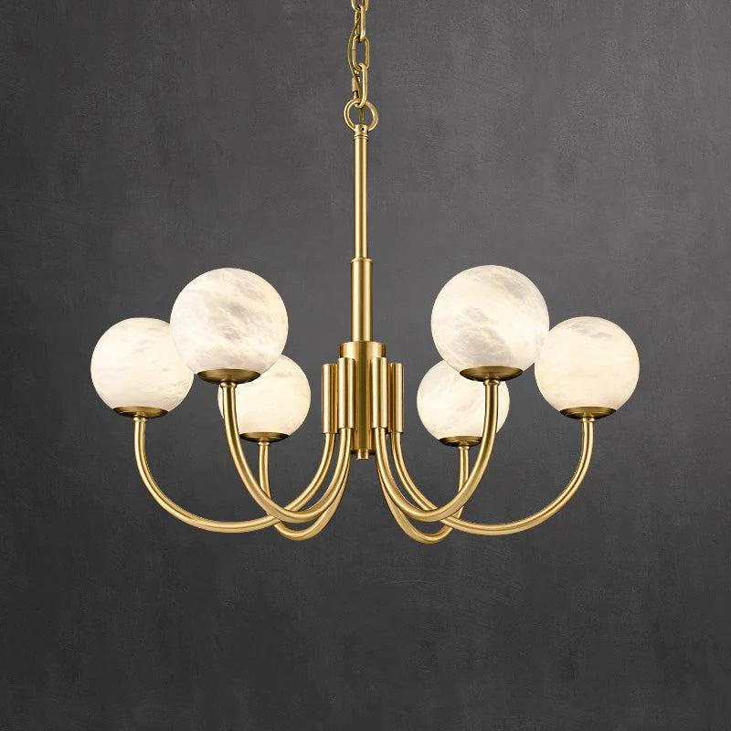 Bosso Alabaster Ball Round Branch Chandelier