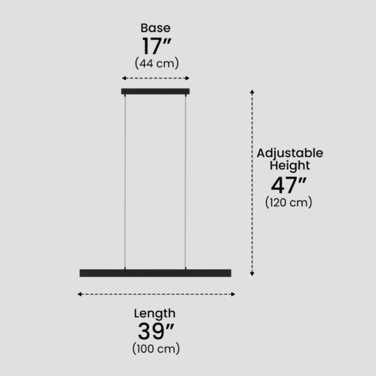 Dimmable LED  Linear Pendant Light - Bar-1-Luxehomezone