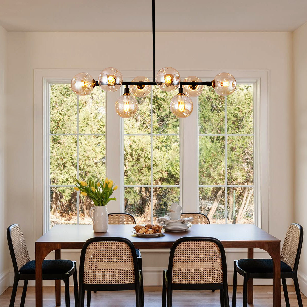 Primas Glass Linear Chandelier - Hailey, Optimized-1-Luxehomezone