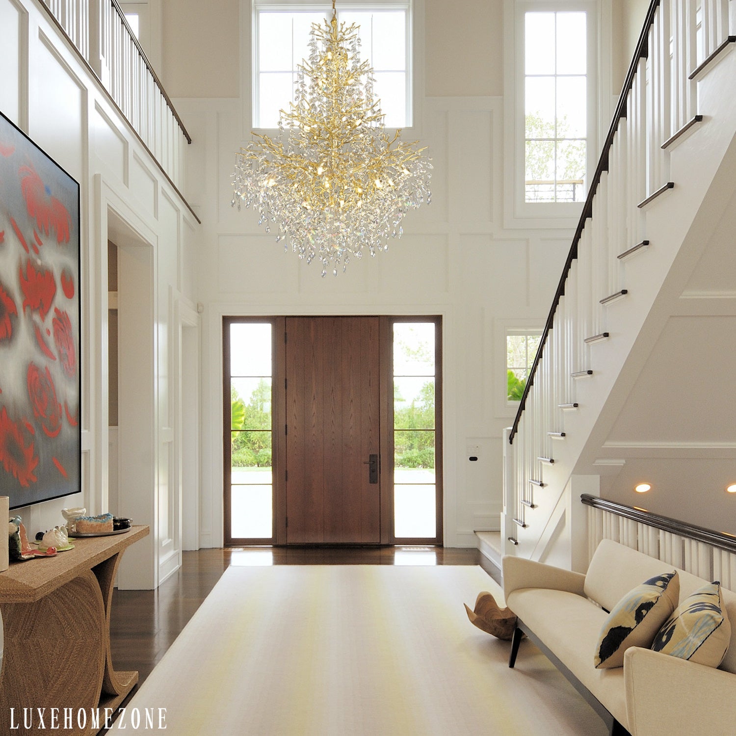Solara Round Tree Branch Chandelier 47"