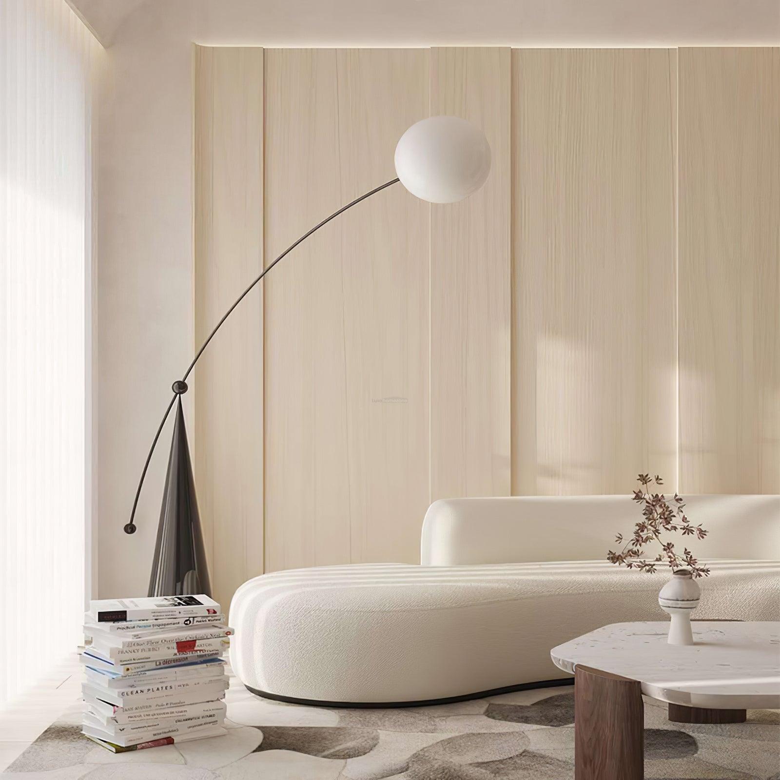Opal Arc Floor Light - Bent-1-Luxehomezone