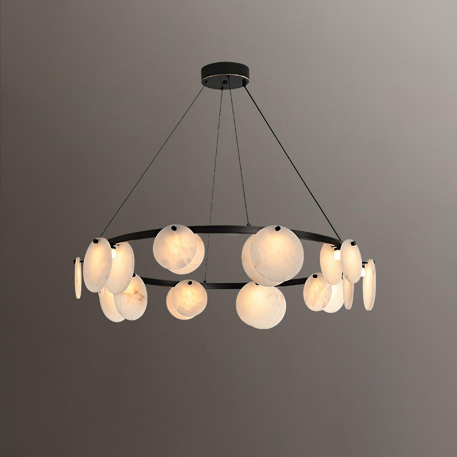 Trinidad Alabaster Chandelier - Alabaster, Alabaster Chandelier-1-Luxehomezone