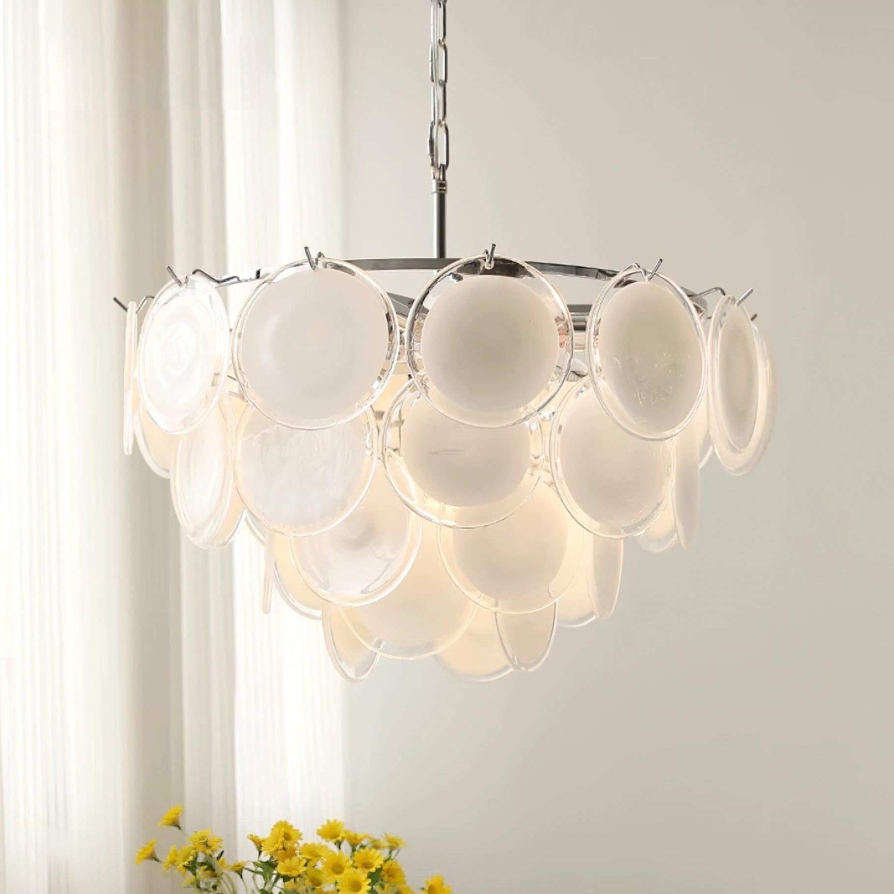 Bettina Murano Chandelier  ∅ 19.6″ - Cylinder-1-Luxehomezone