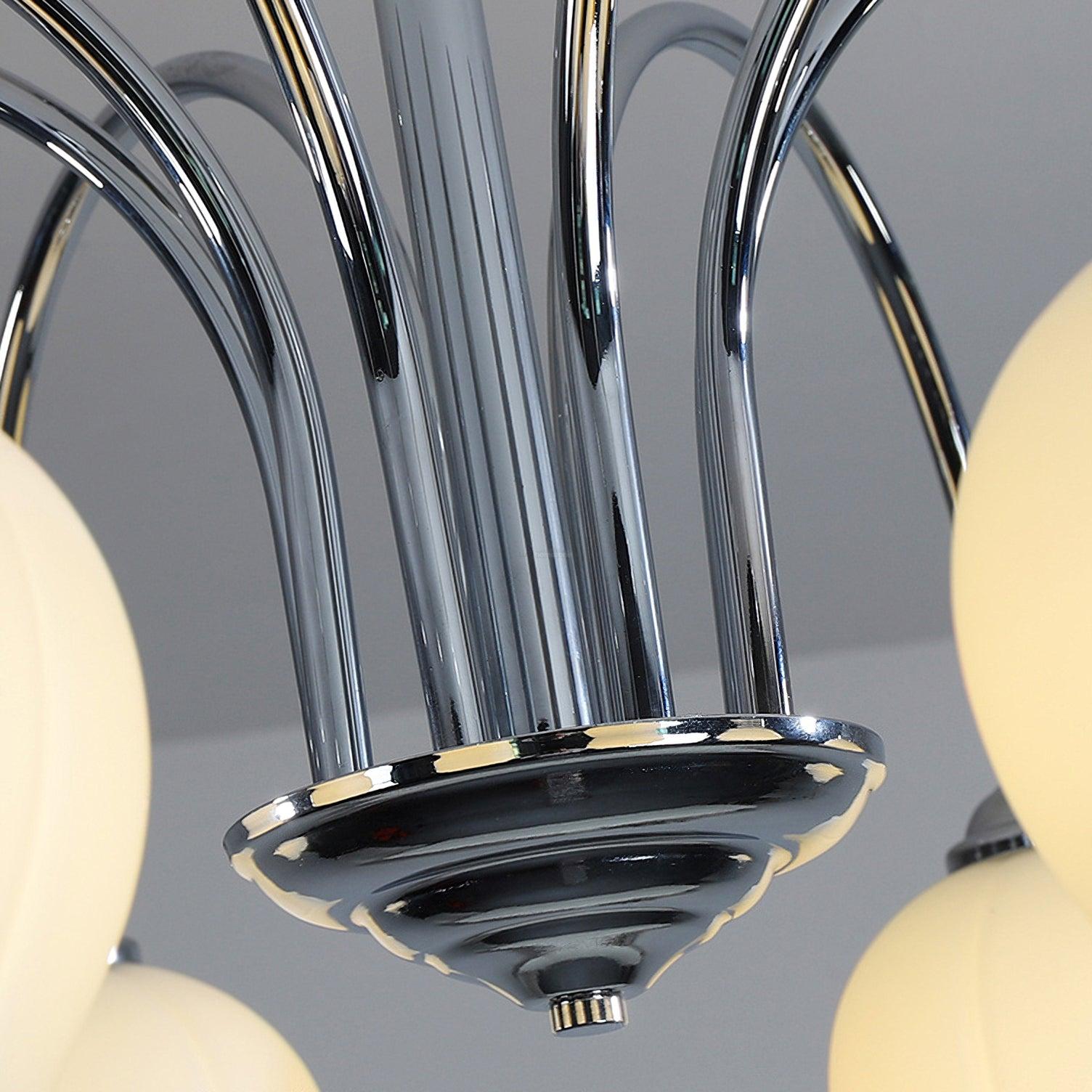 Floral Glass Chandelier with 5/6/8 heads - Luxehomezone