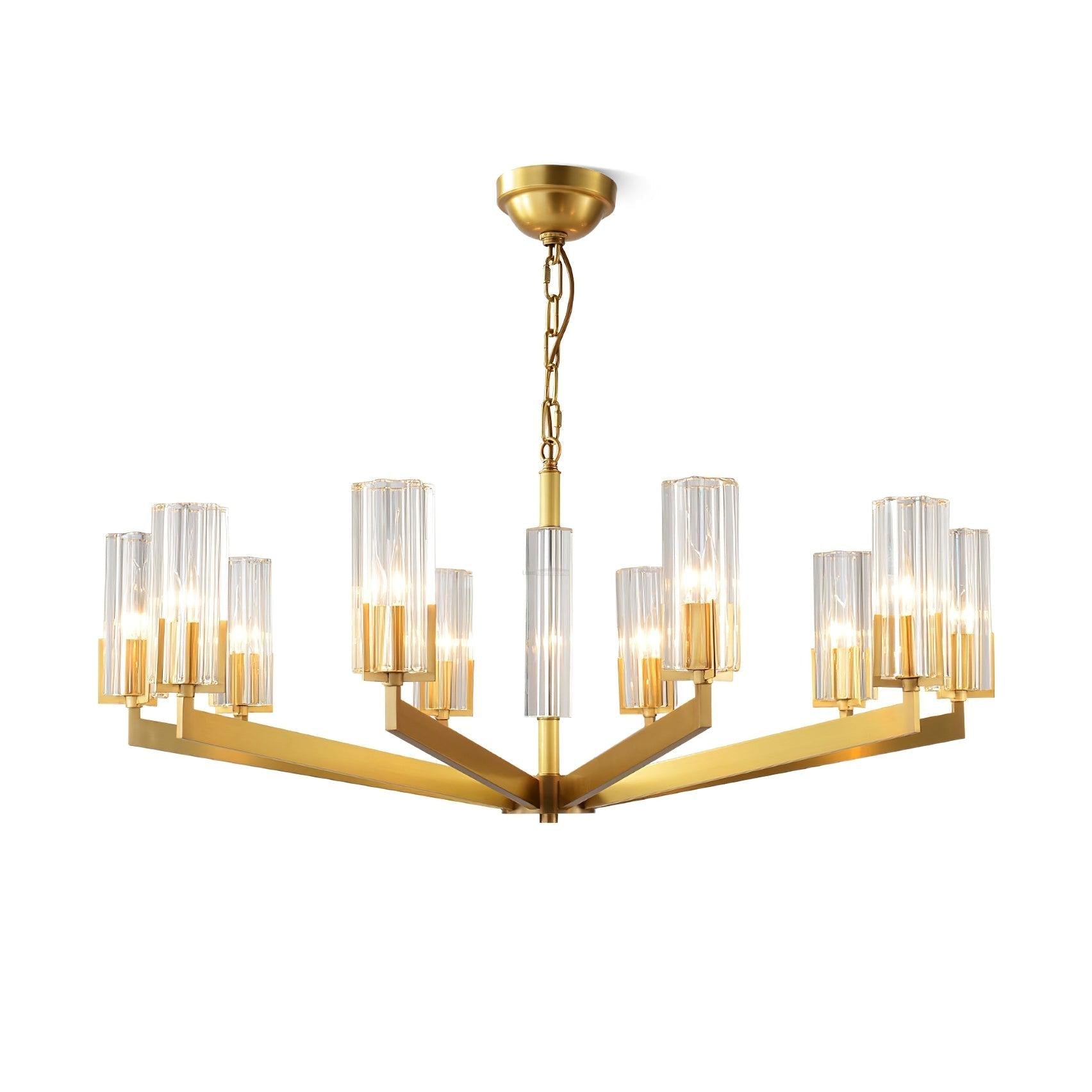 Kayla Brass Chandelier with 6/8/10/15 heads - Luxehomezone