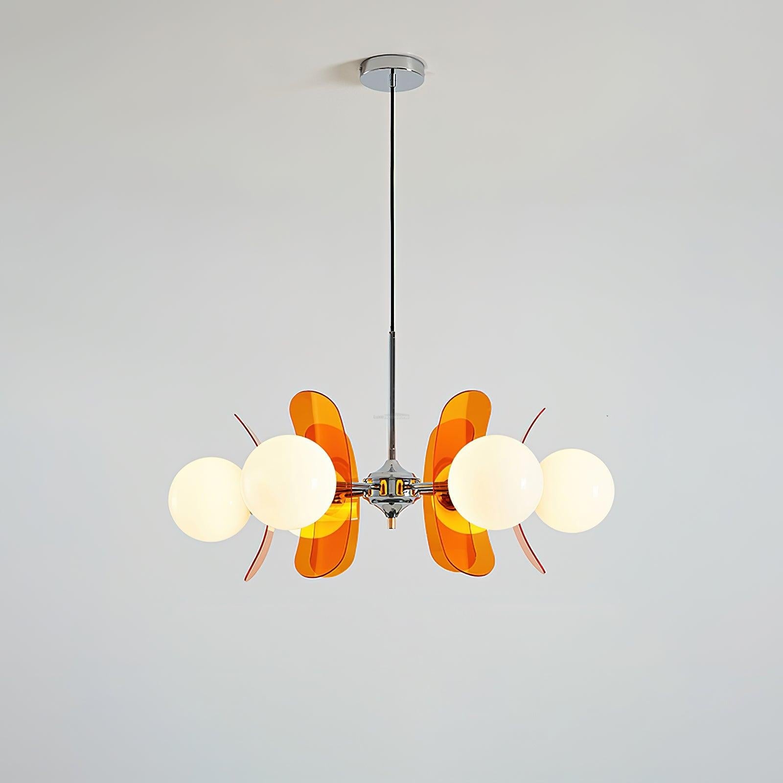 Phosphorescent Chandelier with3/5/6/8 heads - Frown, Optimized-1-Luxehomezone