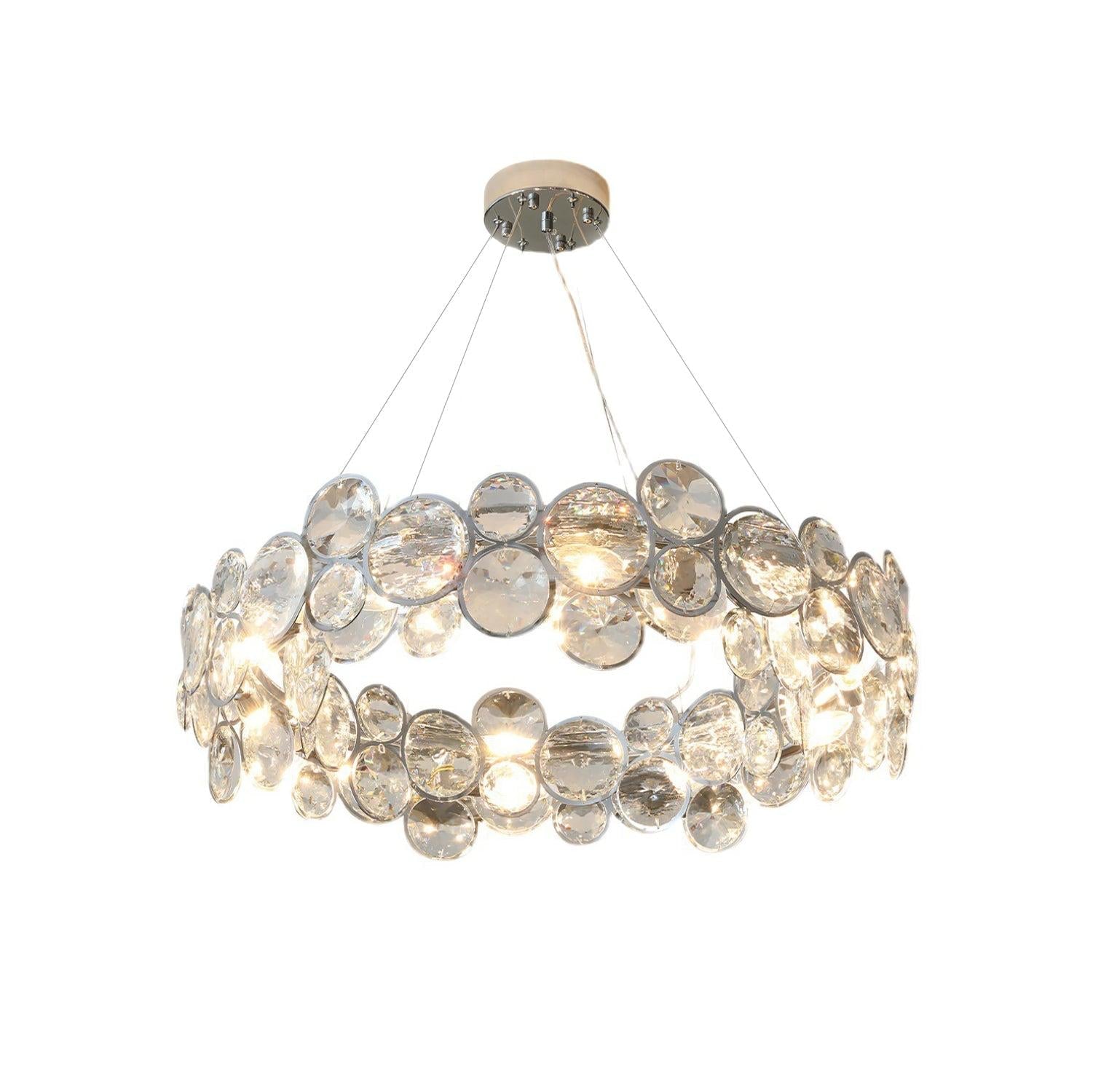Chrome Crystal Chandelier - Crystals-1-Luxehomezone