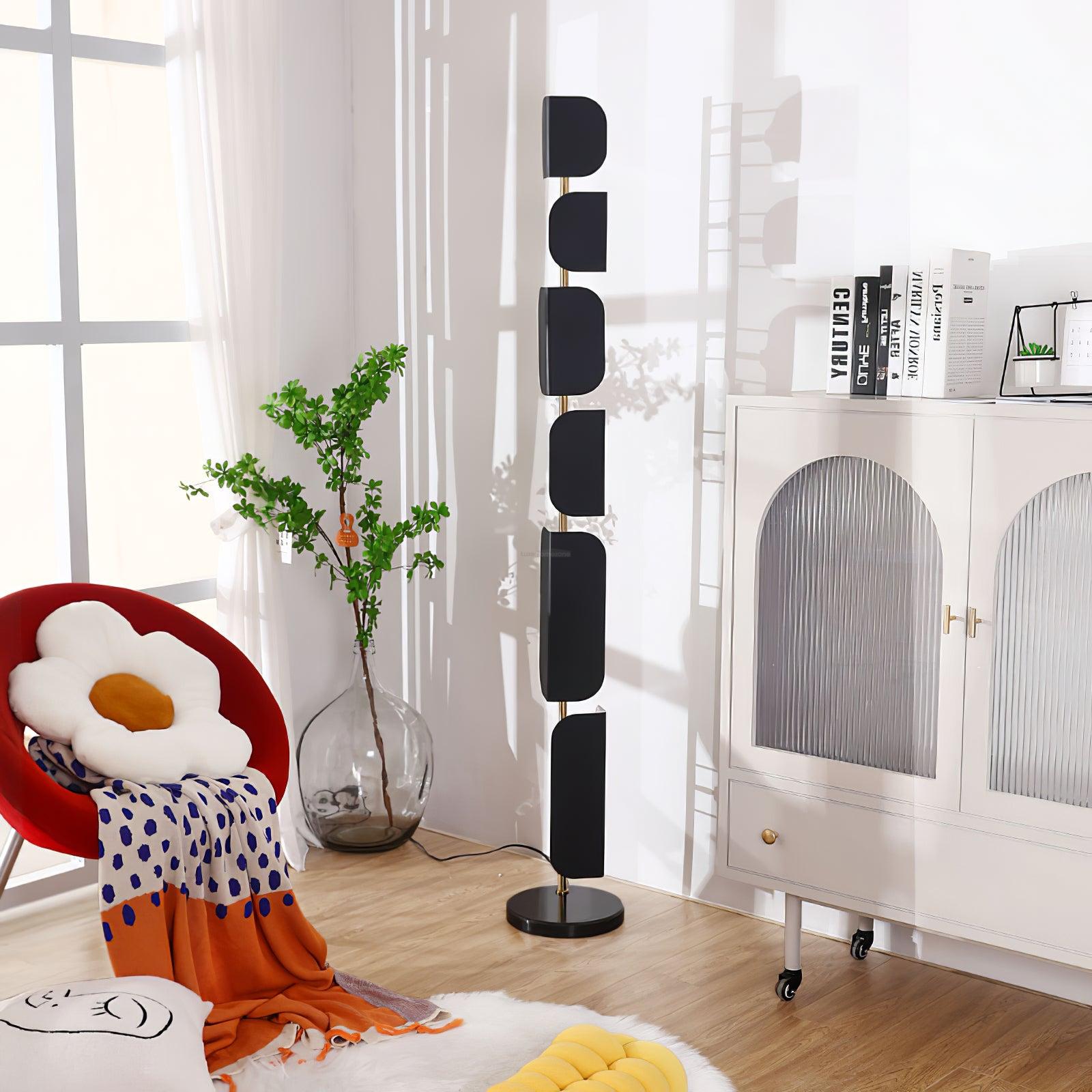 Leagan Floor Lamp  ∅ 11.8″ - Pillar-1-Luxehomezone