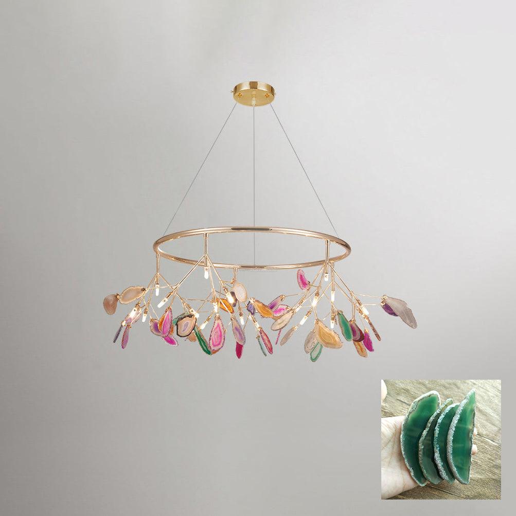 Agate Flake Chandelier with 4/12/16/20 heads - Branch-1-Luxehomezone