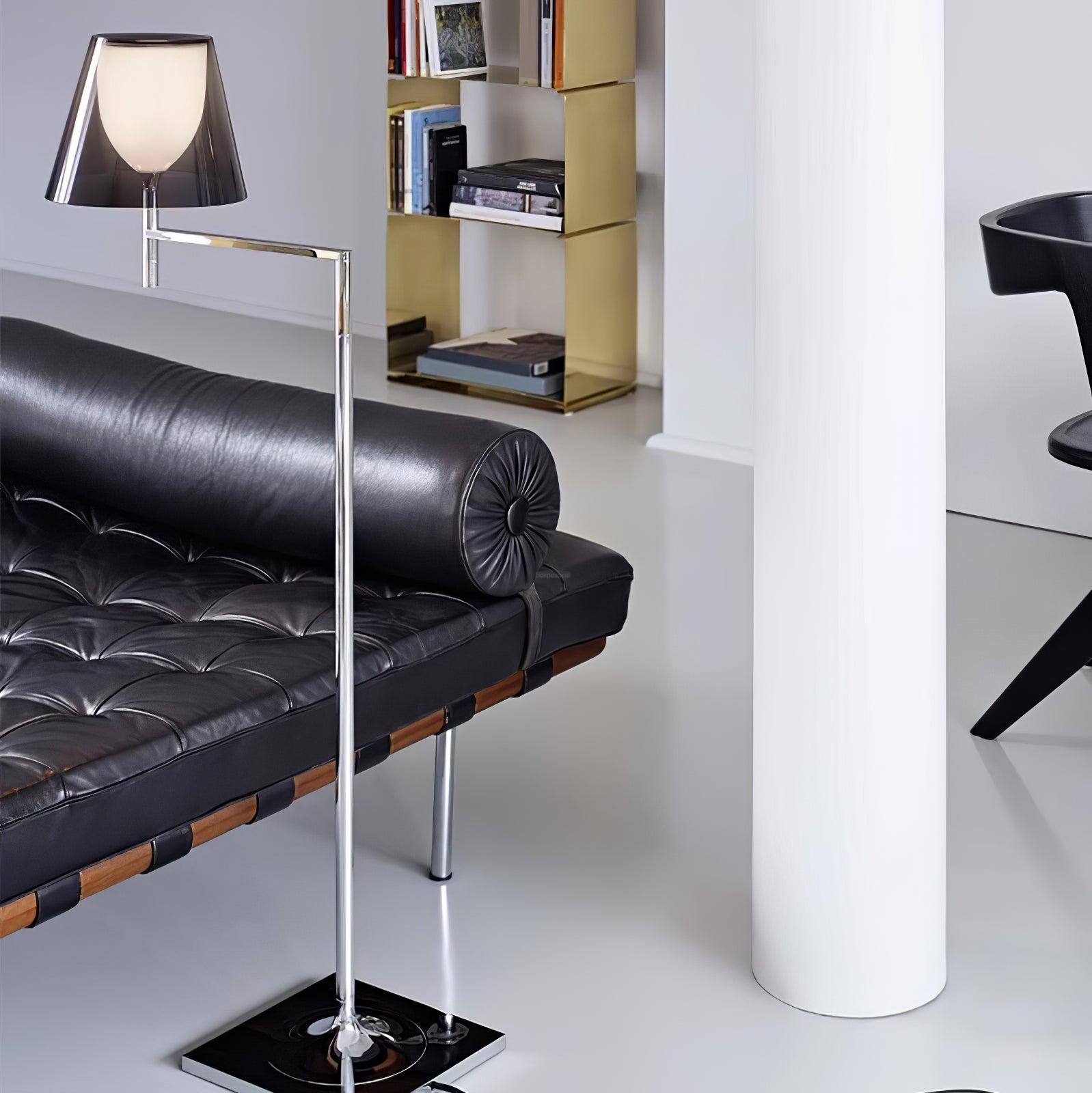 Chrome Prism Bending Floor Lamps - Bent-1-Luxehomezone