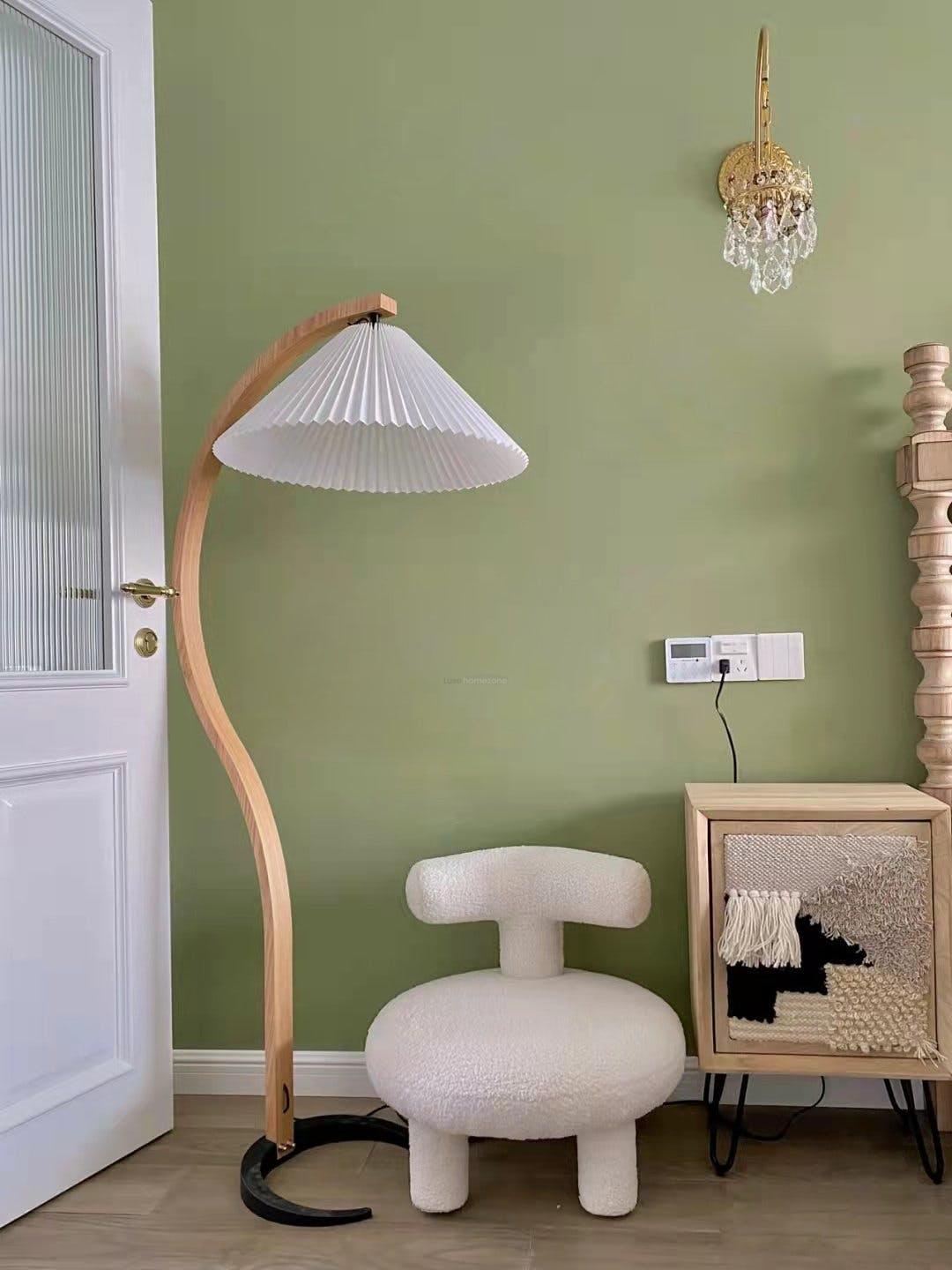 Caprany Floor Lamp - Drapery-1-Luxehomezone