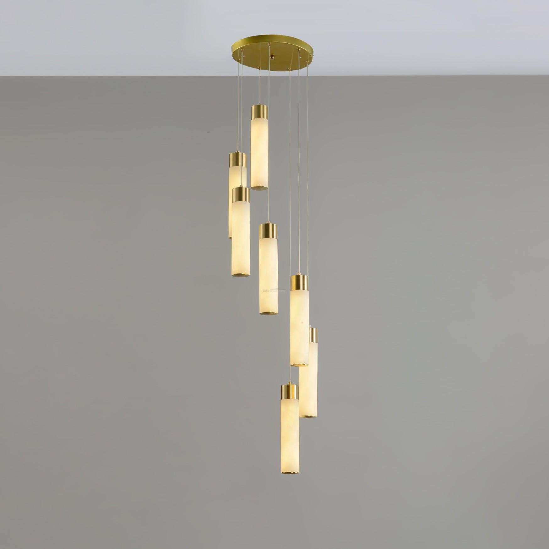 Celestial Alabaster Cascade Chandelier with 5/7/9/12/16/18/24/32 heads - Luxehomezone