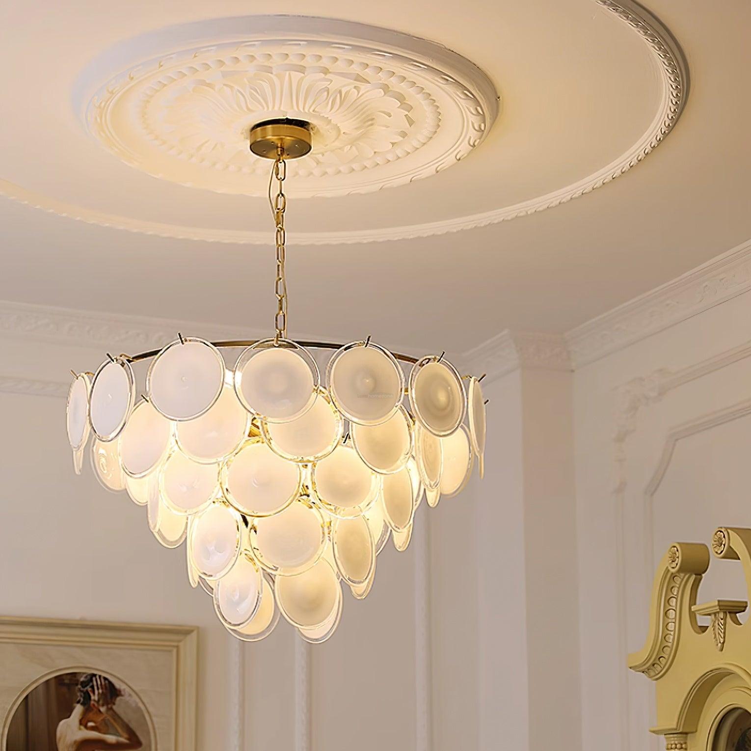 Bettina Murano Chandelier  ∅ 19.6″ - Cylinder-1-Luxehomezone