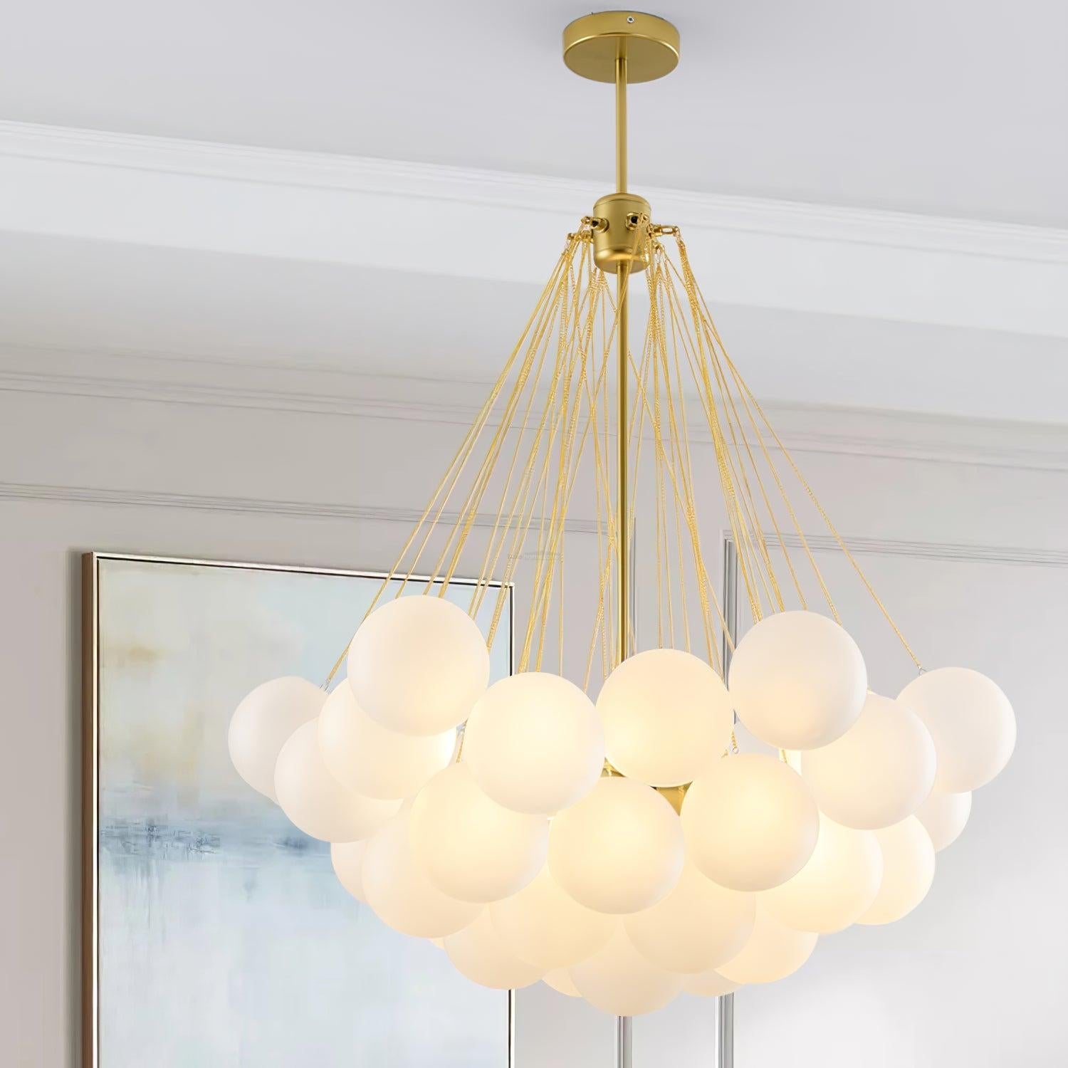Glass Bubble Chandelier - Bend, chandeliers-1-Luxehomezone