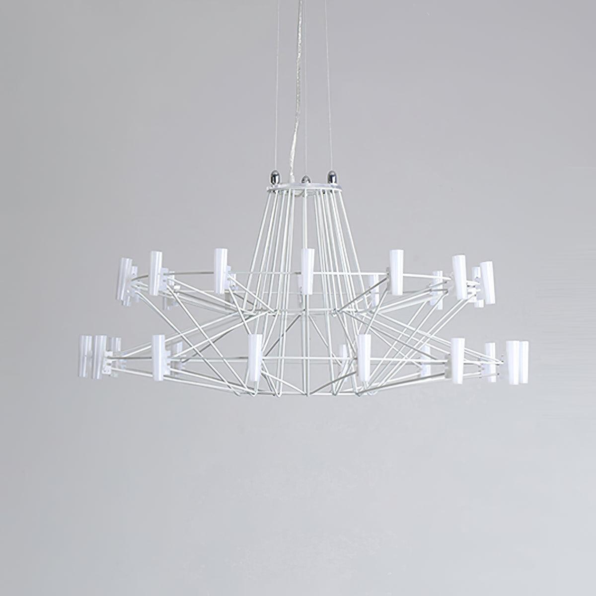 Sky Ballet Candle Chandelier ∅ 33.5″ ~∅ 39.8″ - Candle-1-Luxehomezone