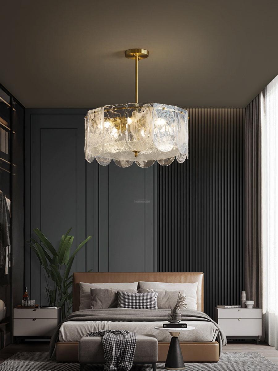 Traditional Classic Metal Glass Chandelier ∅ 15.7″ - Luxehomezone